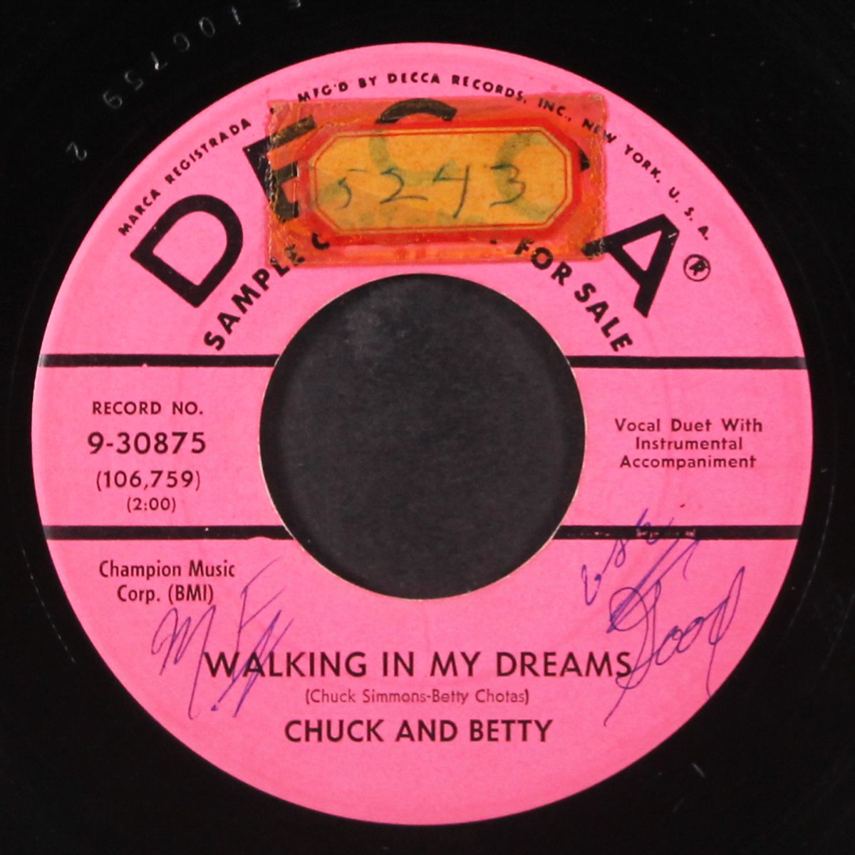 walking in my dreams by CHUCK & BETTY