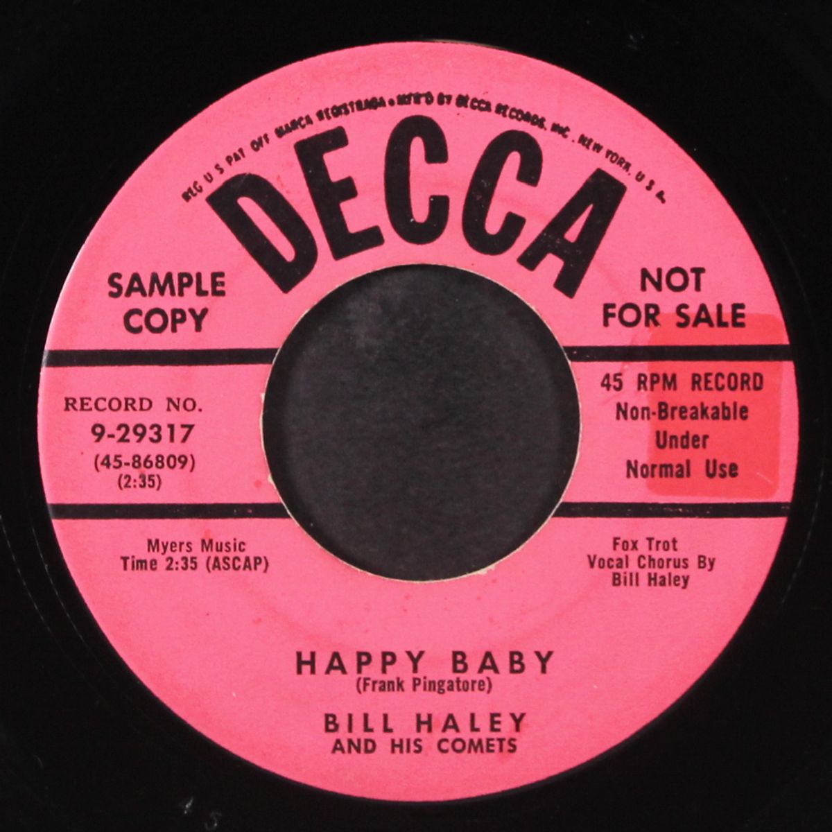 happy baby by BILL HALEY & COMETS