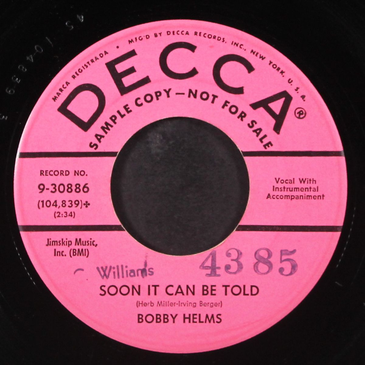 guess i'll miss the prom by BOBBY HELMS