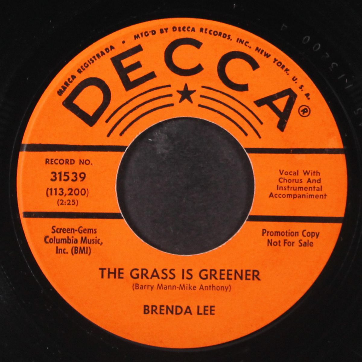 the grass is greener by BRENDA LEE