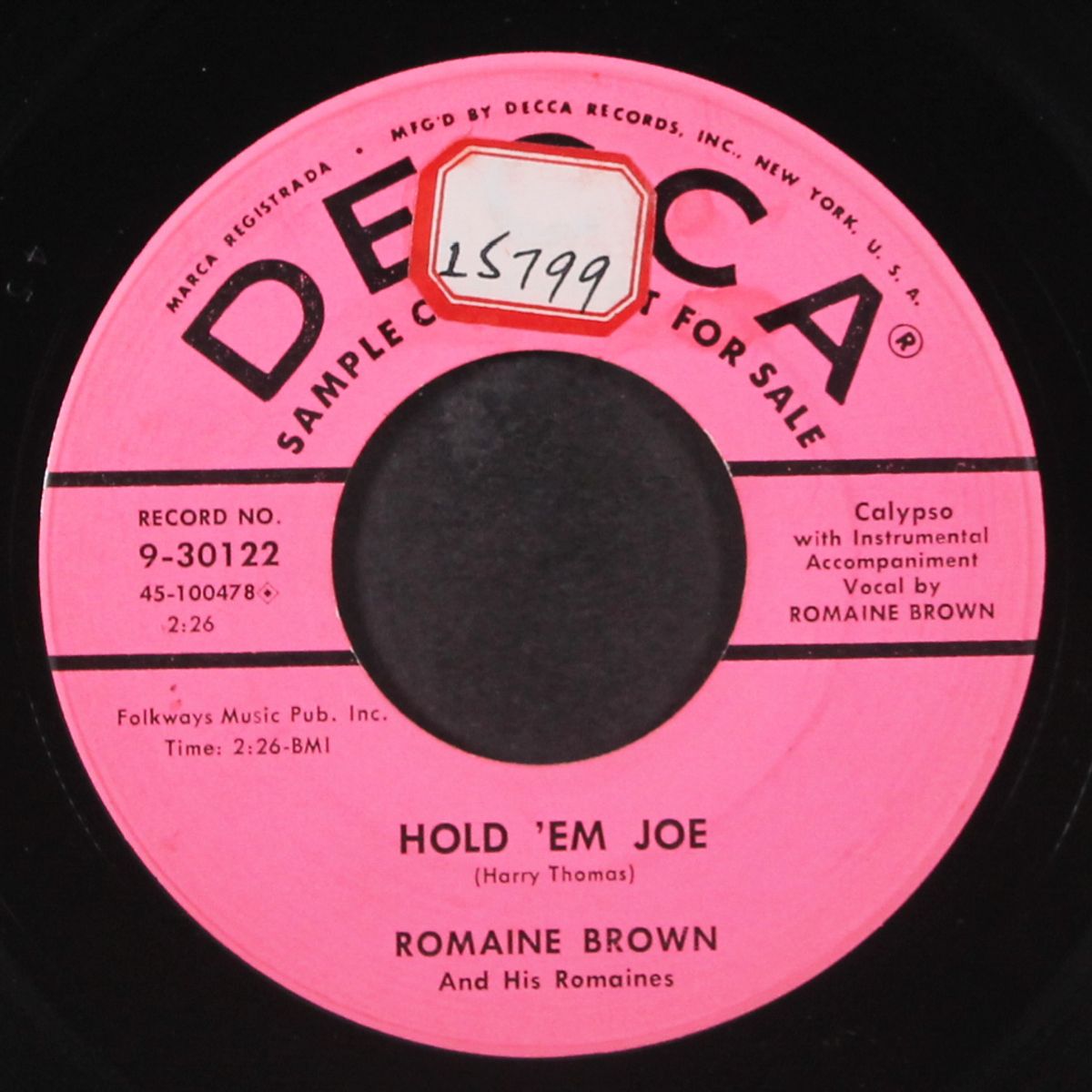 ooba dabba dabba da / hold 'em joe by ROMAINE BROWN