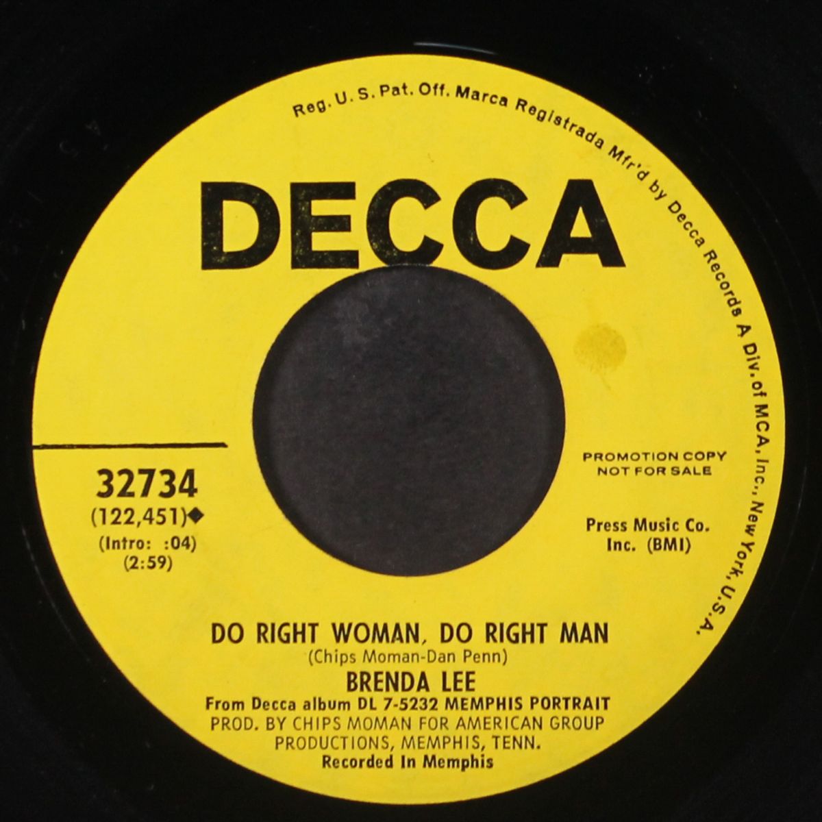 do right woman, do right man / sisters in sorrow by BRENDA LEE