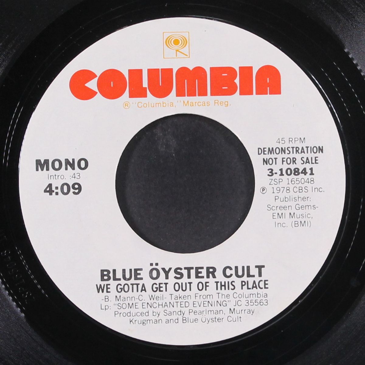 we gotta get out of this place / mono by BLUE OYSTER CULT