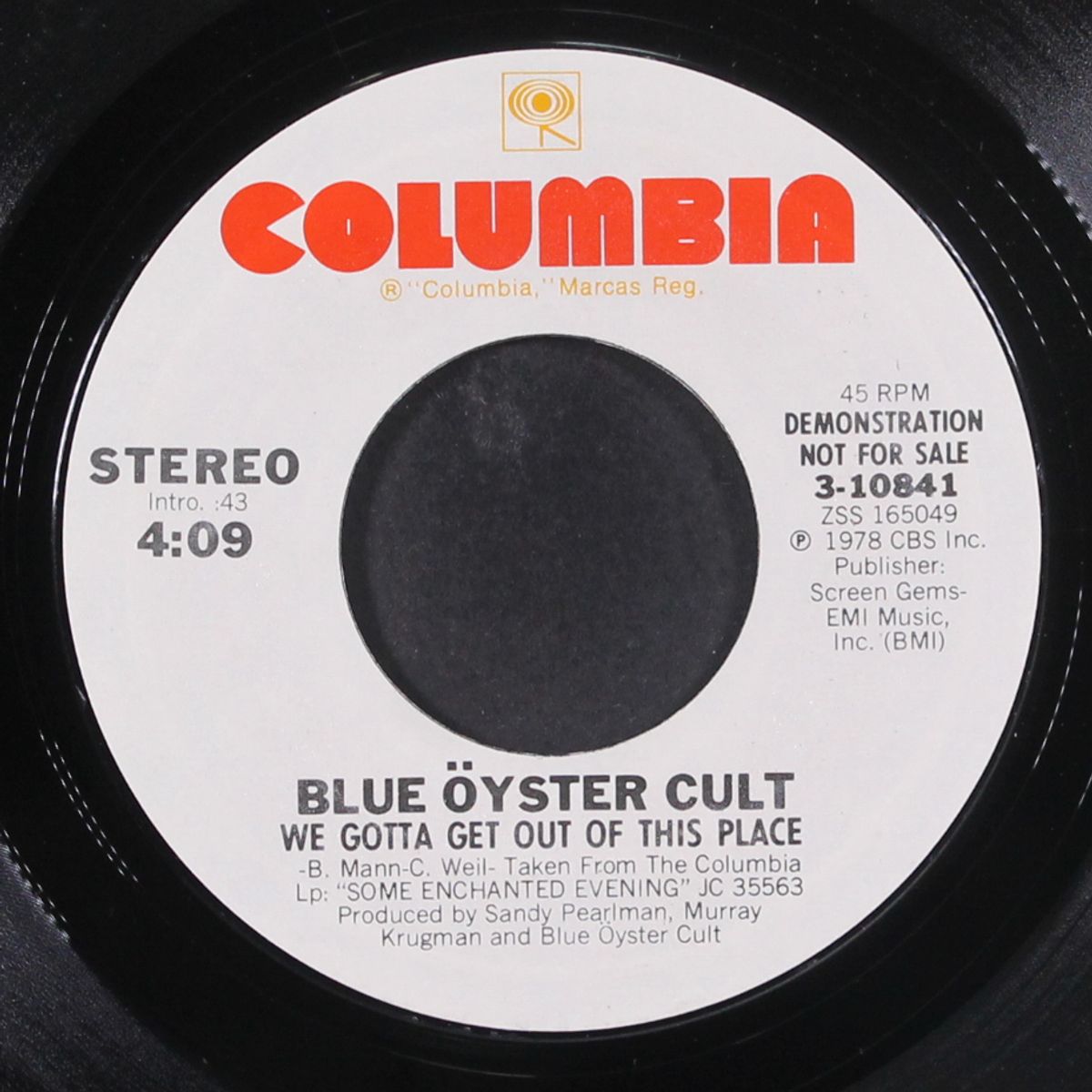 we gotta get out of this place / mono by BLUE OYSTER CULT