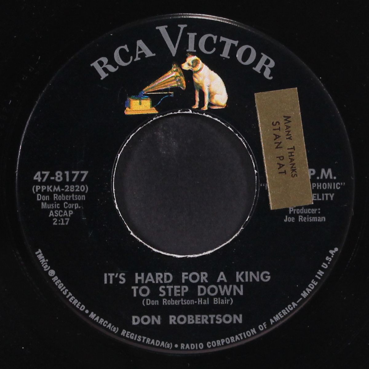 it's hard for a king to step down by DON ROBERTSON