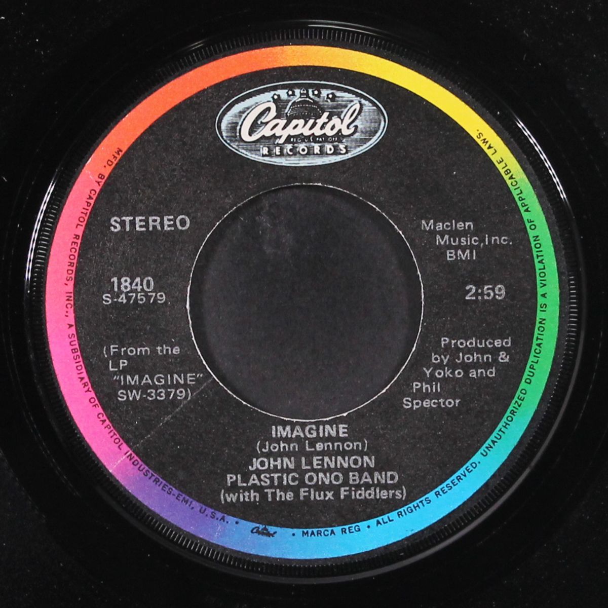 imagine / it's so hard by JOHN LENNON