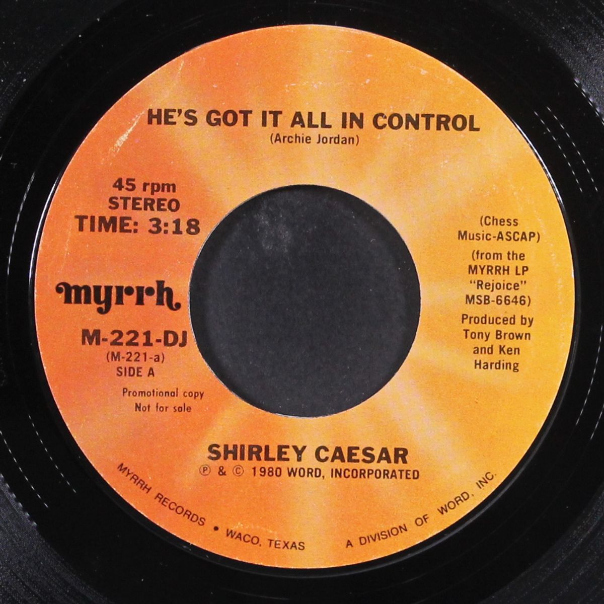 he's got in all in control by SHIRLEY CAESAR