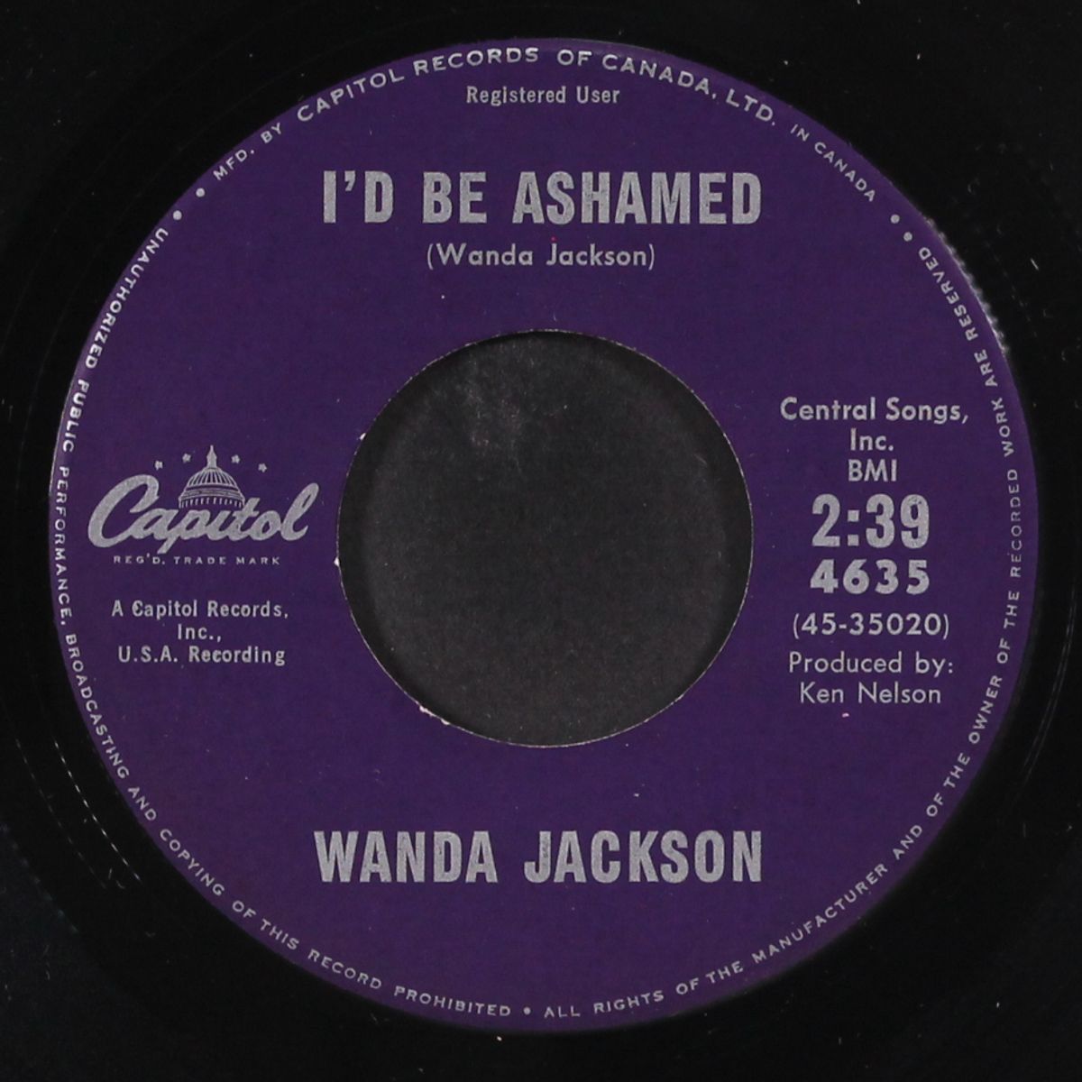 in the middle of heartache by WANDA JACKSON