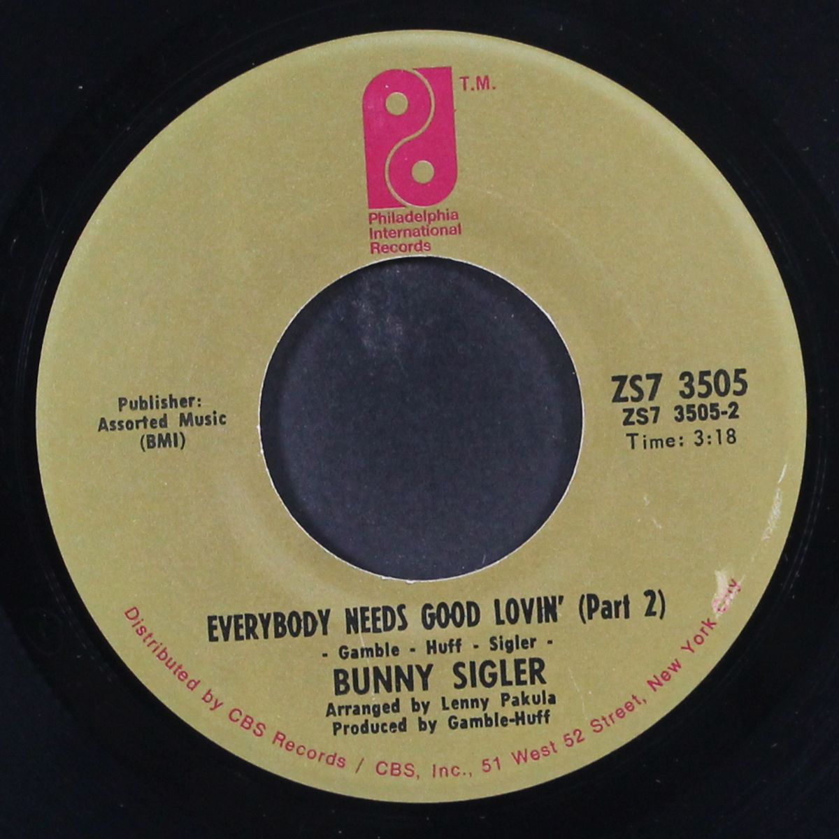 everybody needs good lovin' by BUNNY SIGLER