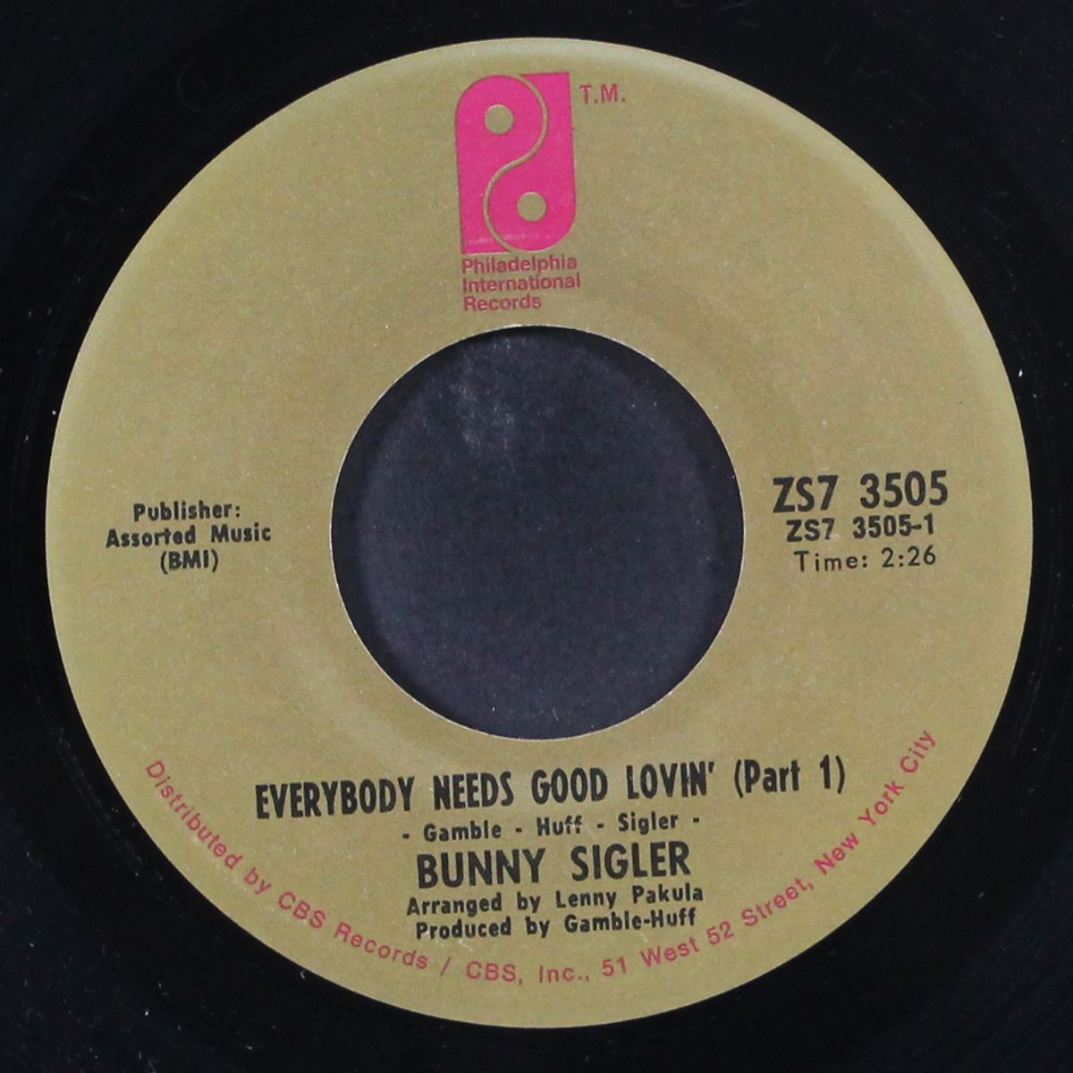 everybody needs good lovin' by BUNNY SIGLER