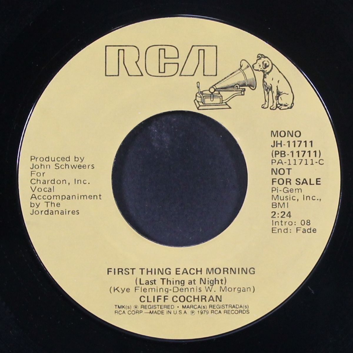 first thing each morning by CLIFF COCHRAN