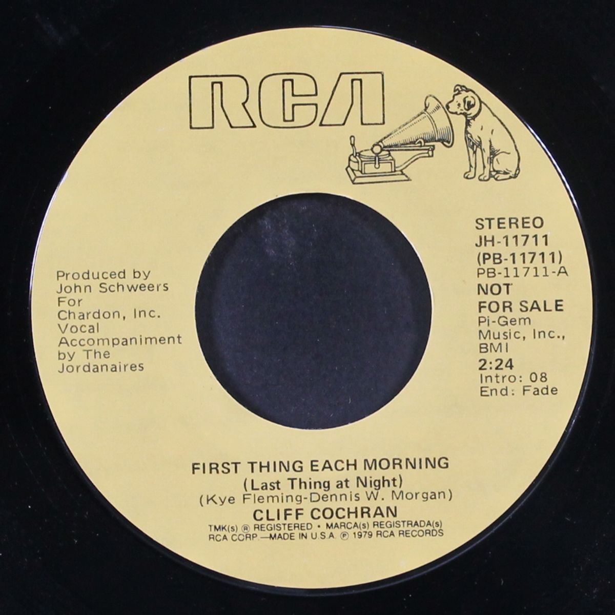 first thing each morning by CLIFF COCHRAN