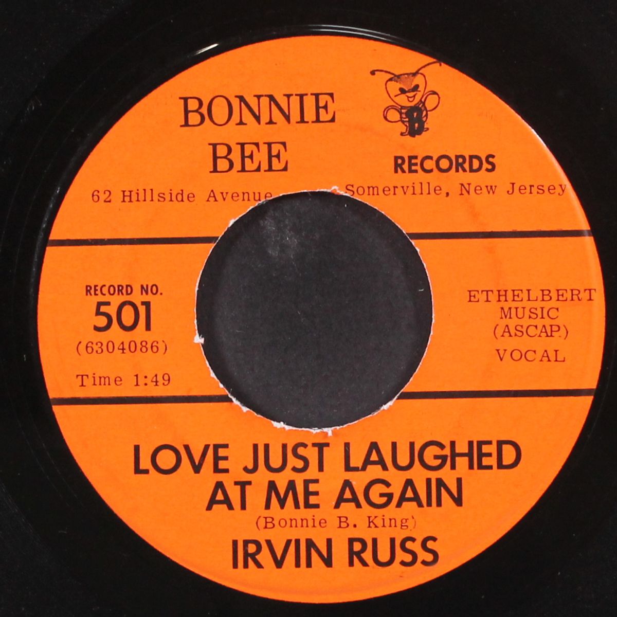 love just laughed at me again / silly old man by IRVIN RUSS