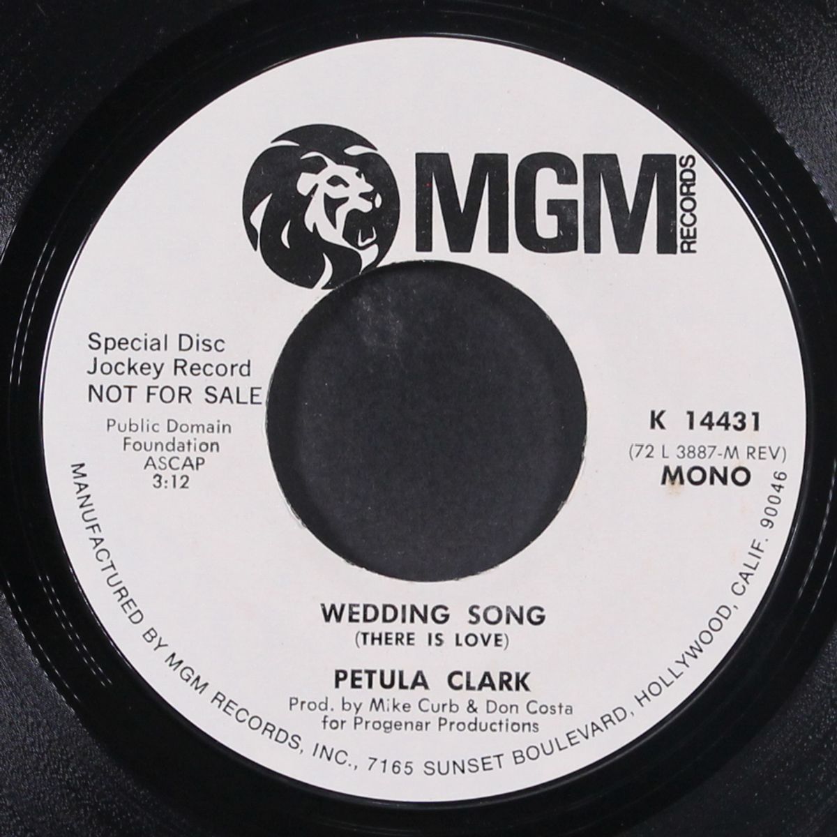 wedding song by PETULA CLARK