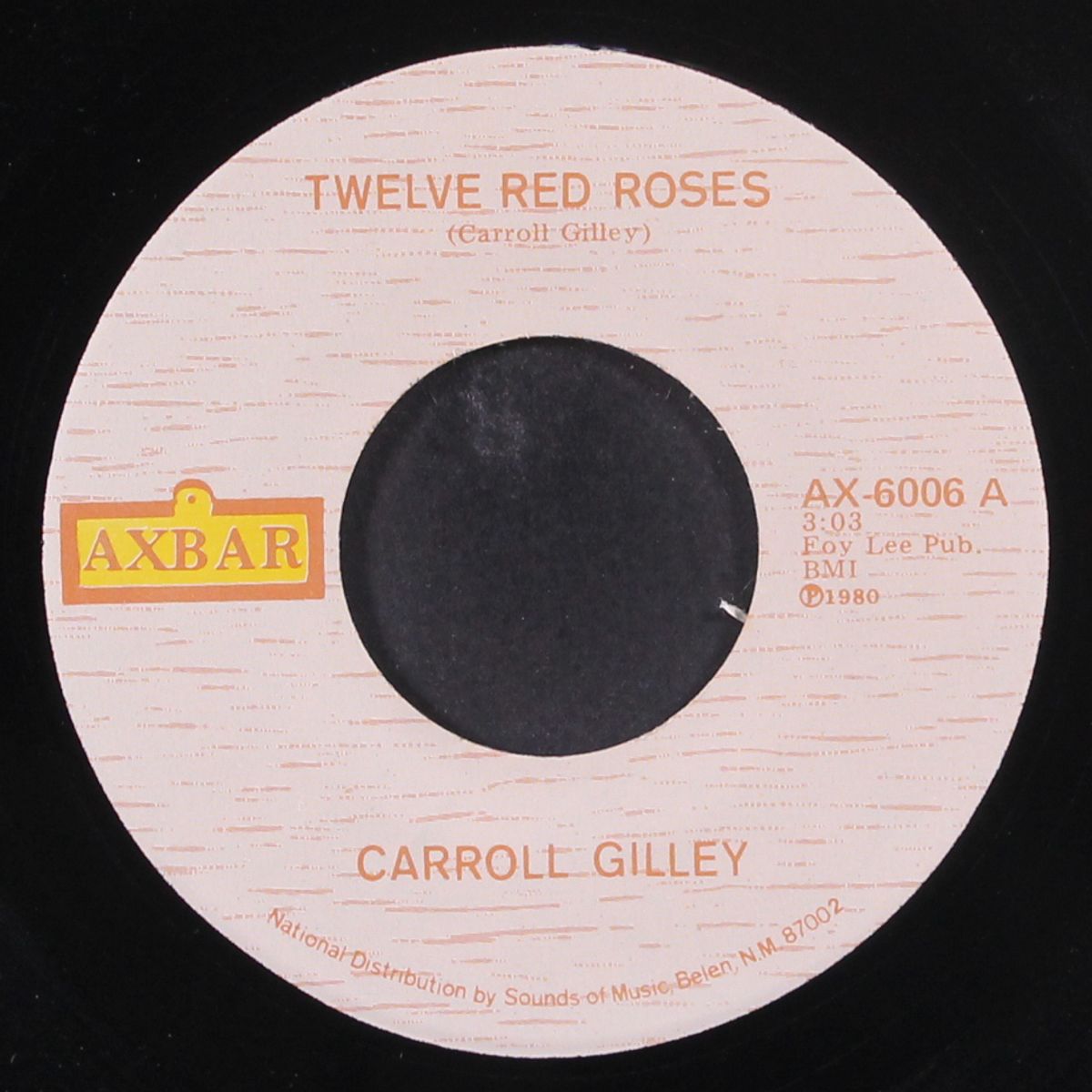 twelve red roses by CARROLL GILLEY