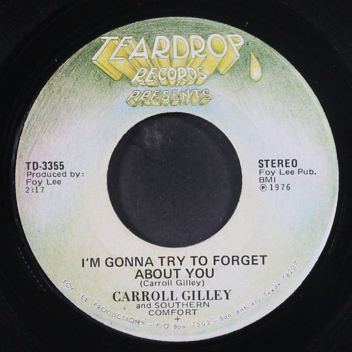 i'm gonna try to forget you by CARROLL GILLEY