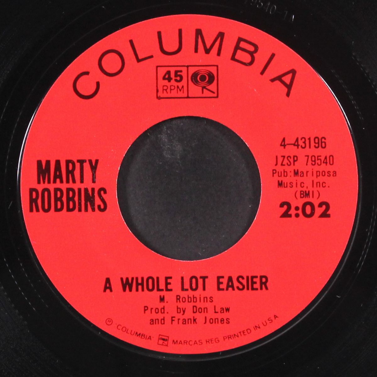 a whole lot easier by MARTY ROBBINS