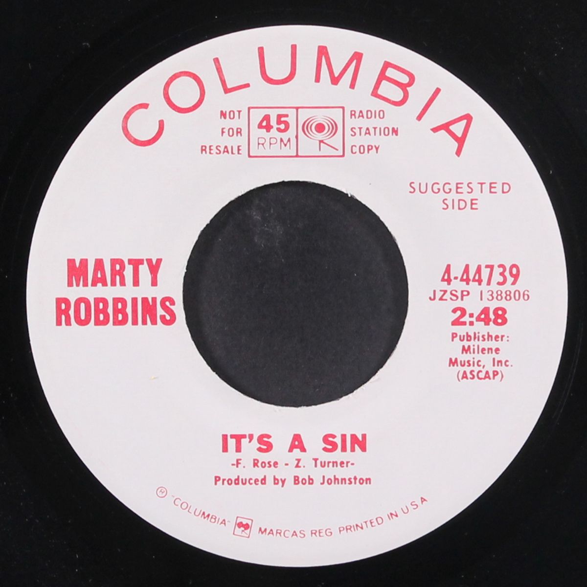 it's a sin by MARTY ROBBINS