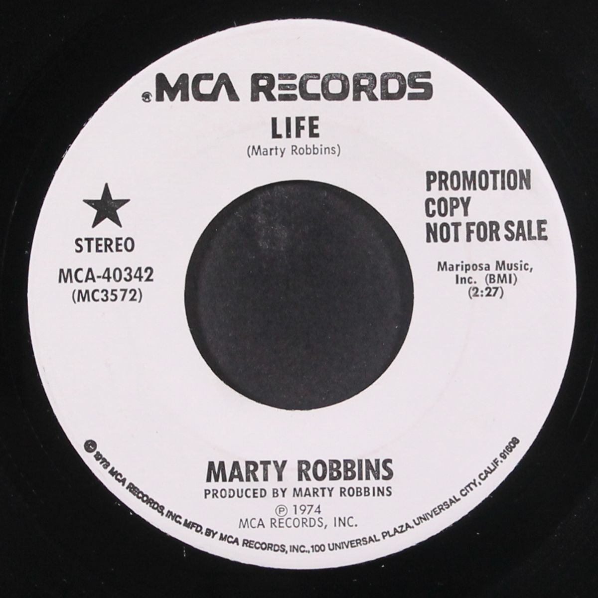 life / same by MARTY ROBBINS