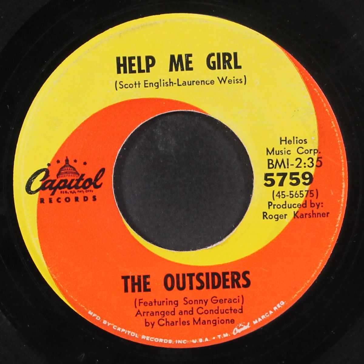 help me girl / you gotta look by OUTSIDERS