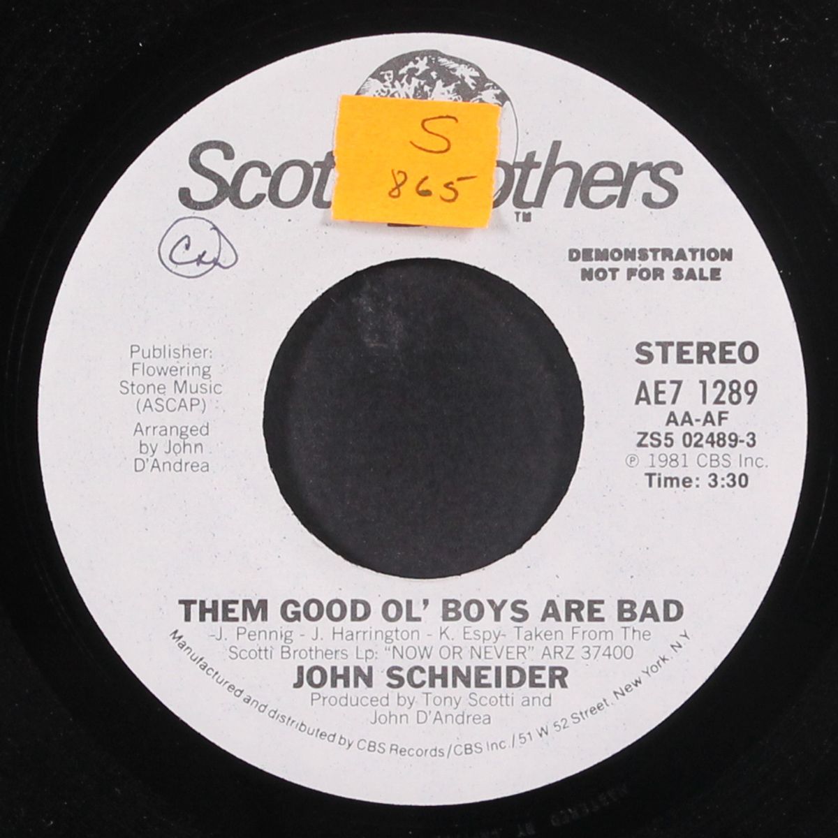 them good ol' boys are bad / same by JOHN SCHNEIDER