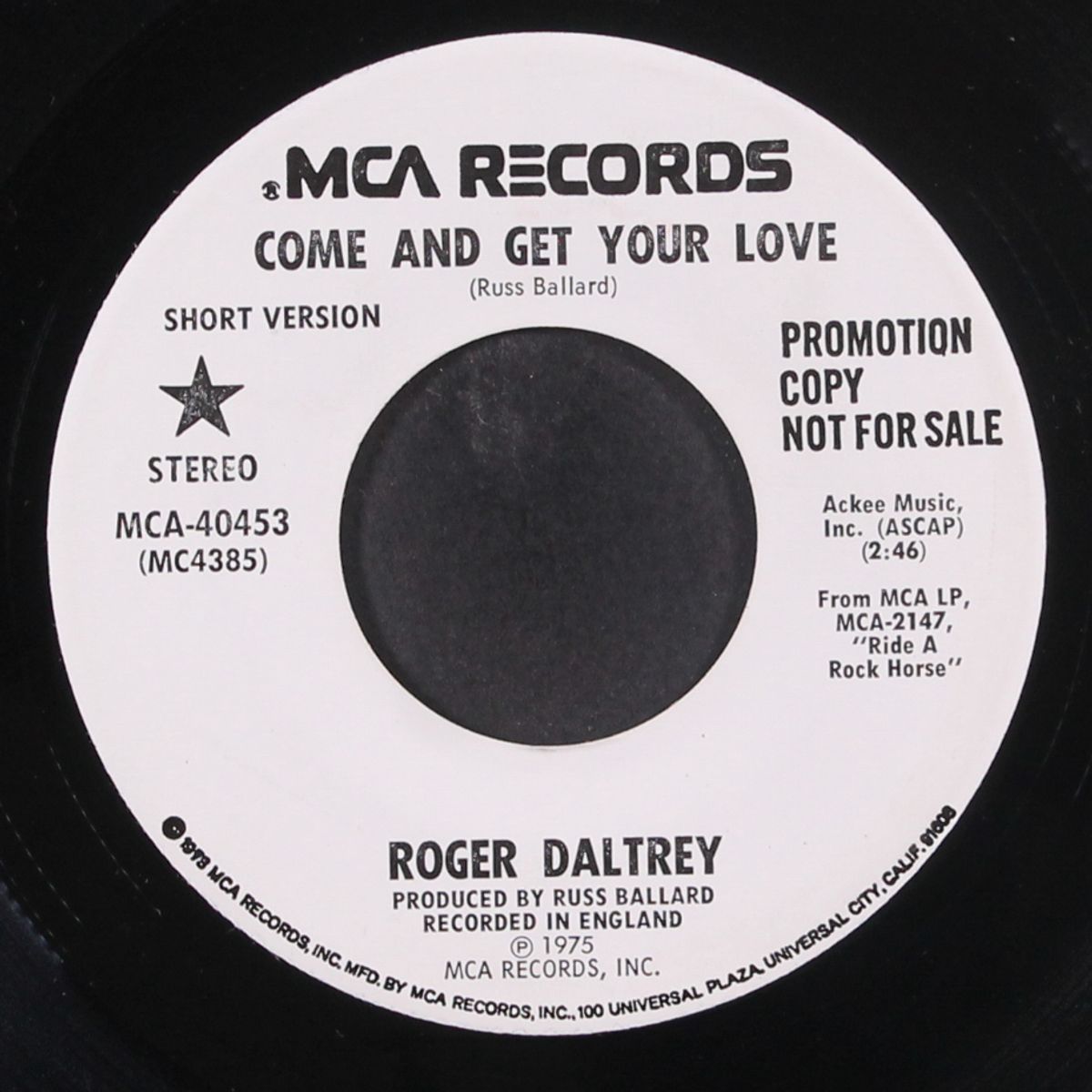 come & get your love by ROGER DALTREY