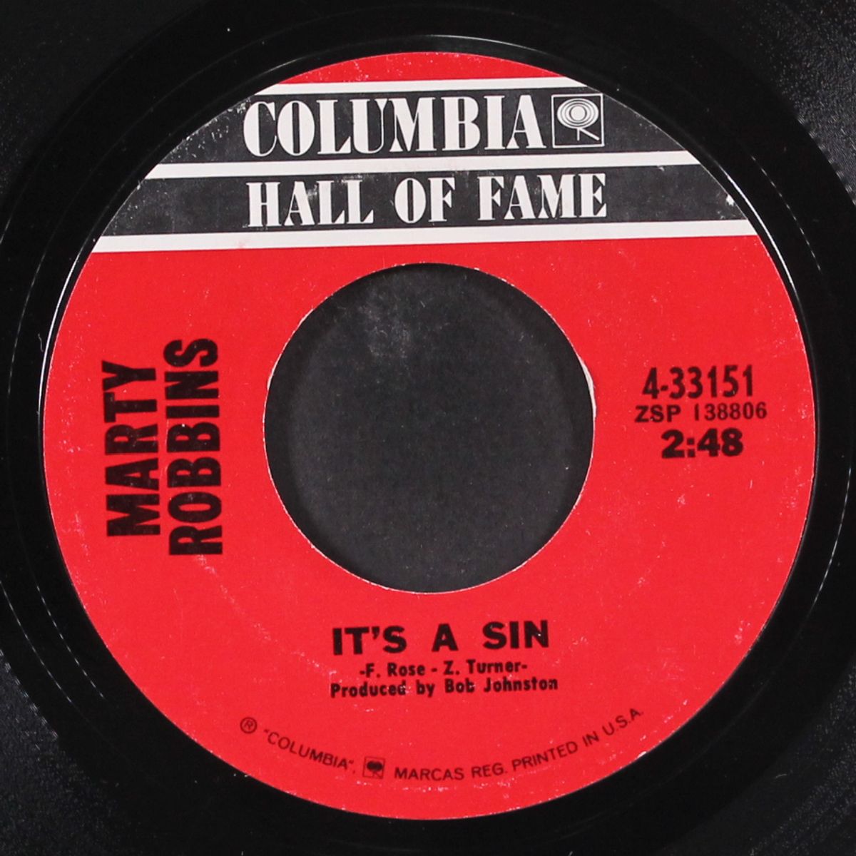 i walk alone / it's a sin by MARTY ROBBINS