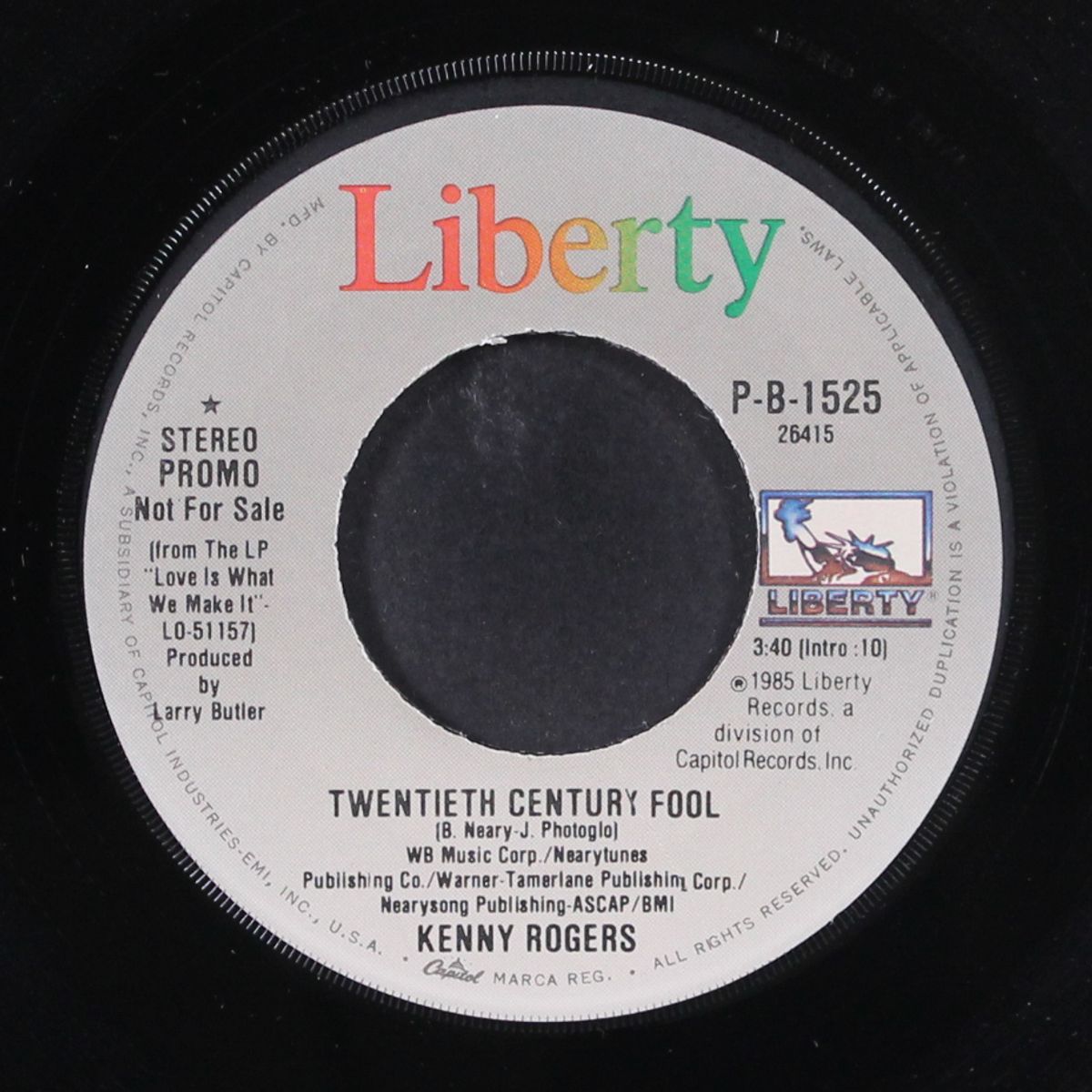 twentieth century fool / same by KENNY ROGERS
