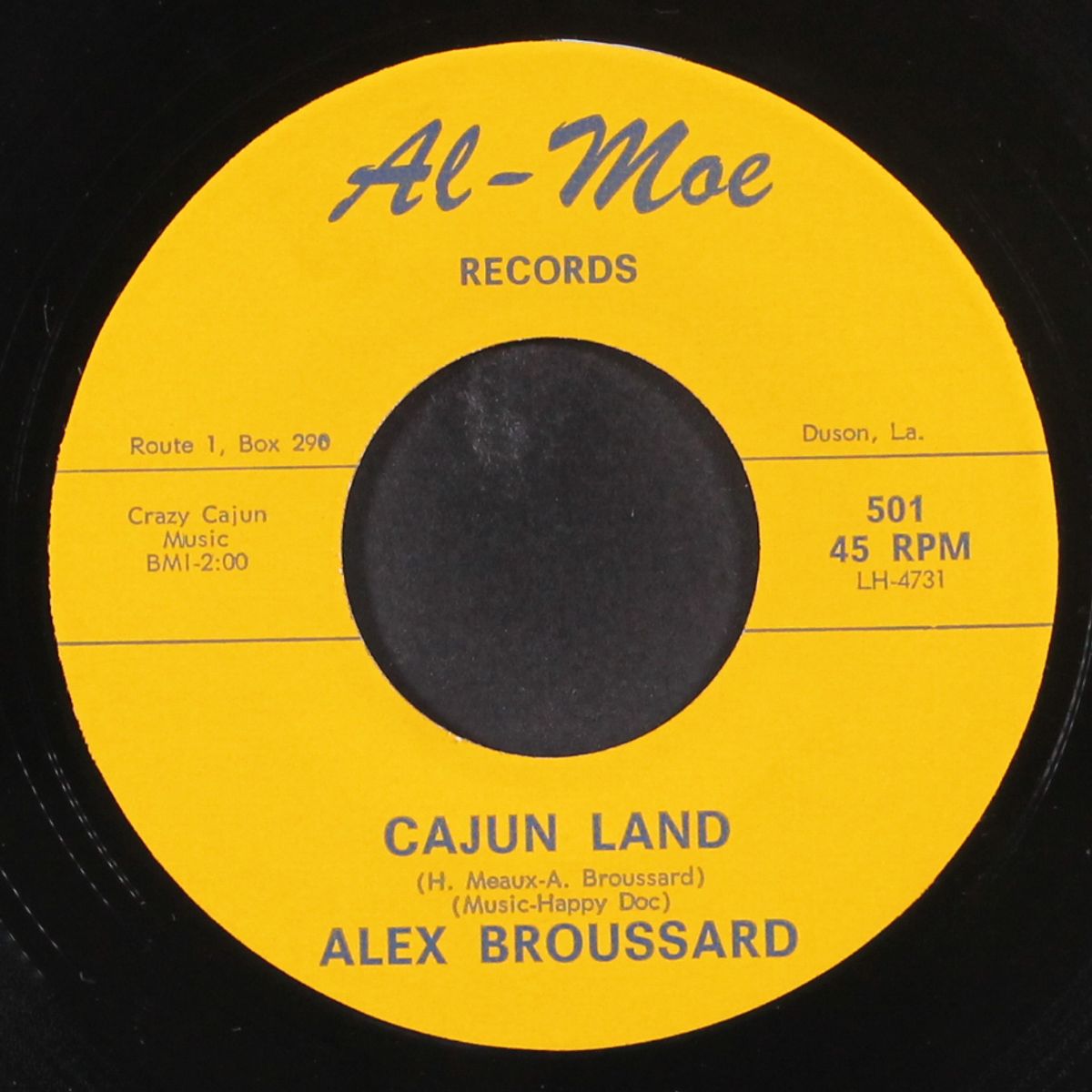 cajun land / rambling alone by ALEX BROUSSARD