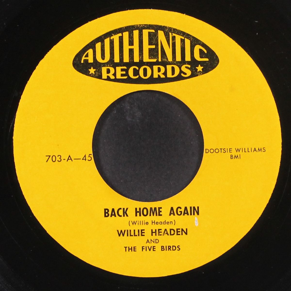 back home again / i wanna know by WILLIE HEADEN & FIVE BIRDS