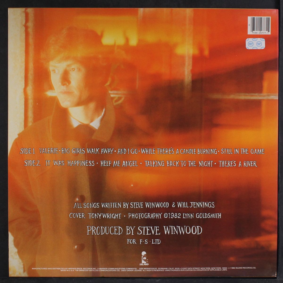 talking back to the night by STEVE WINWOOD