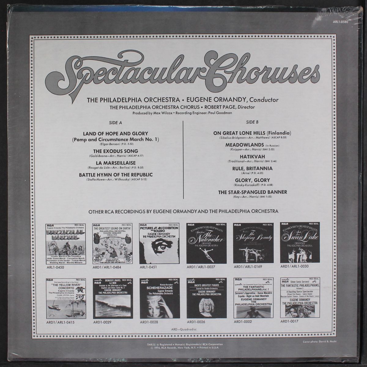 spectacular choruses by EUGENE ORMANDY