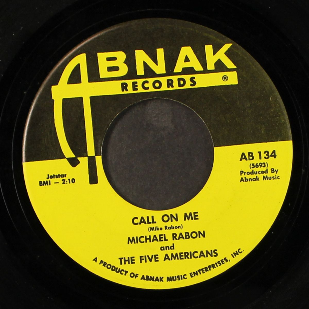 virginia girl / call on me by MICHAEL RABON & FIVE AMERICANS