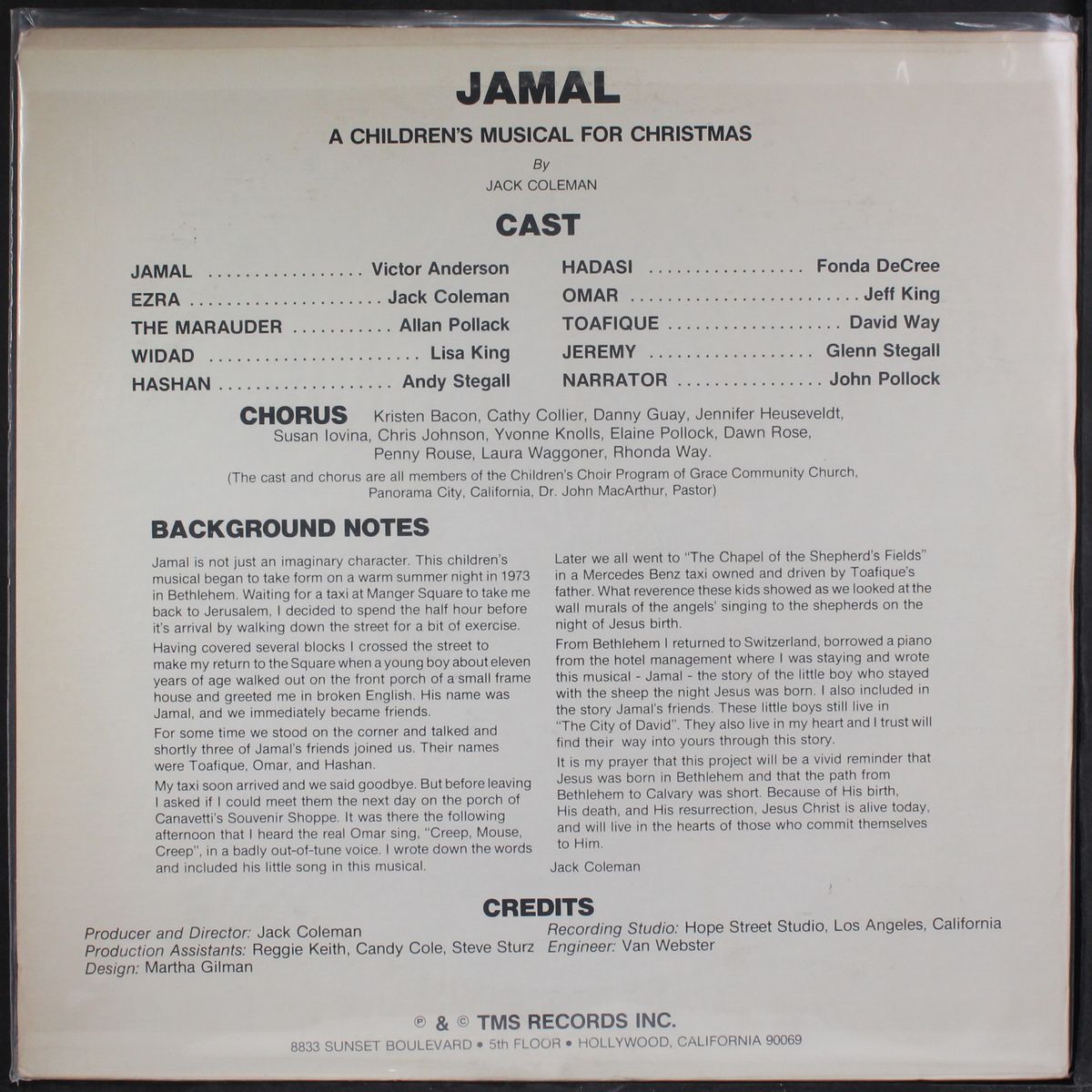 jamal - a children's musical for christmas by ORIGINAL CAST