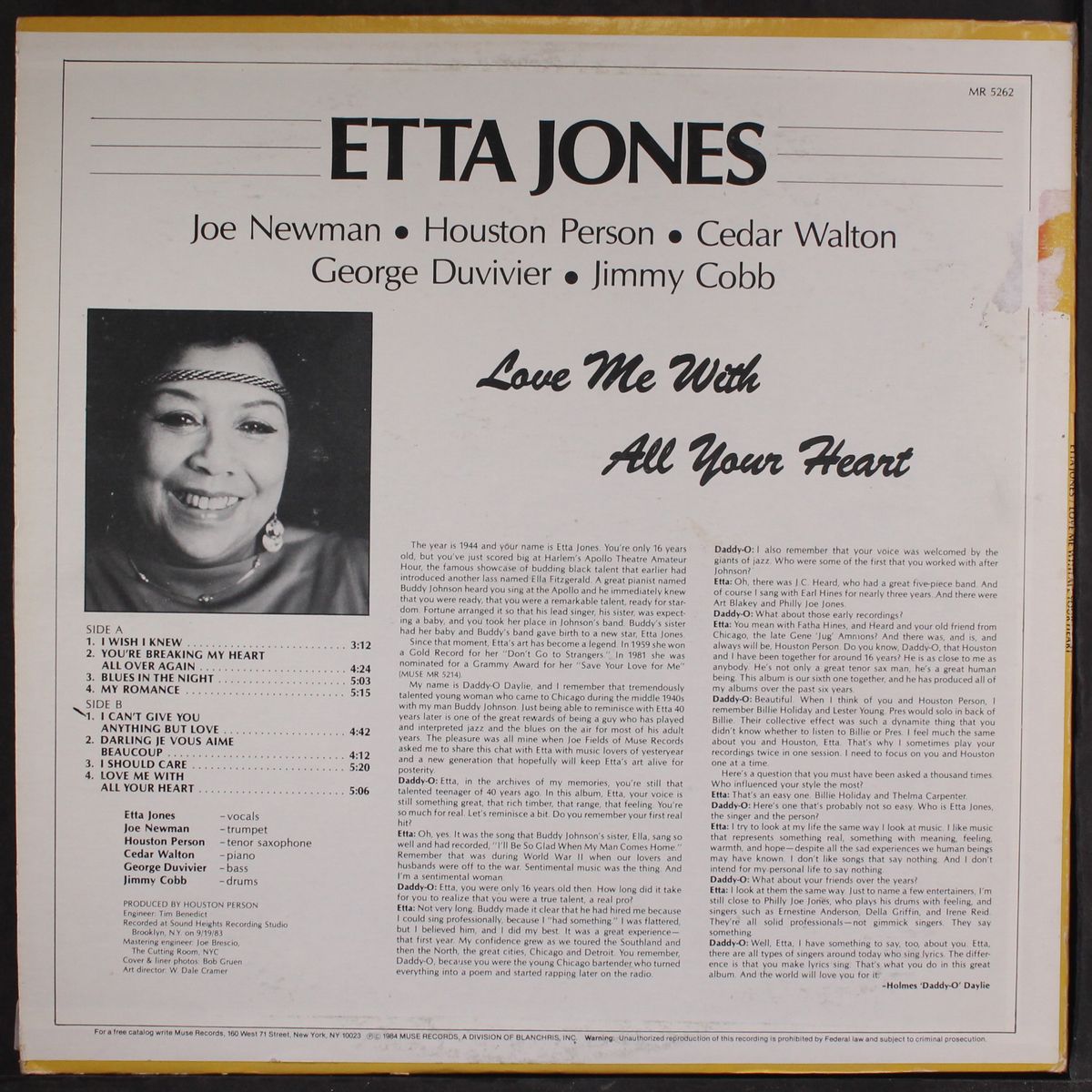 love me with all your heart by ETTA JONES
