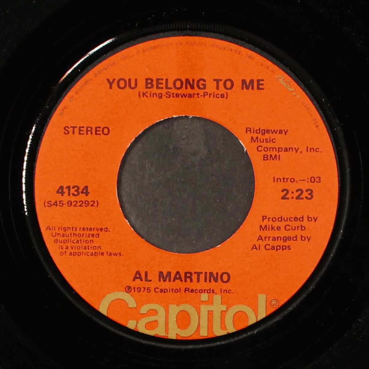 volare / you belong to me by AL MARTINO