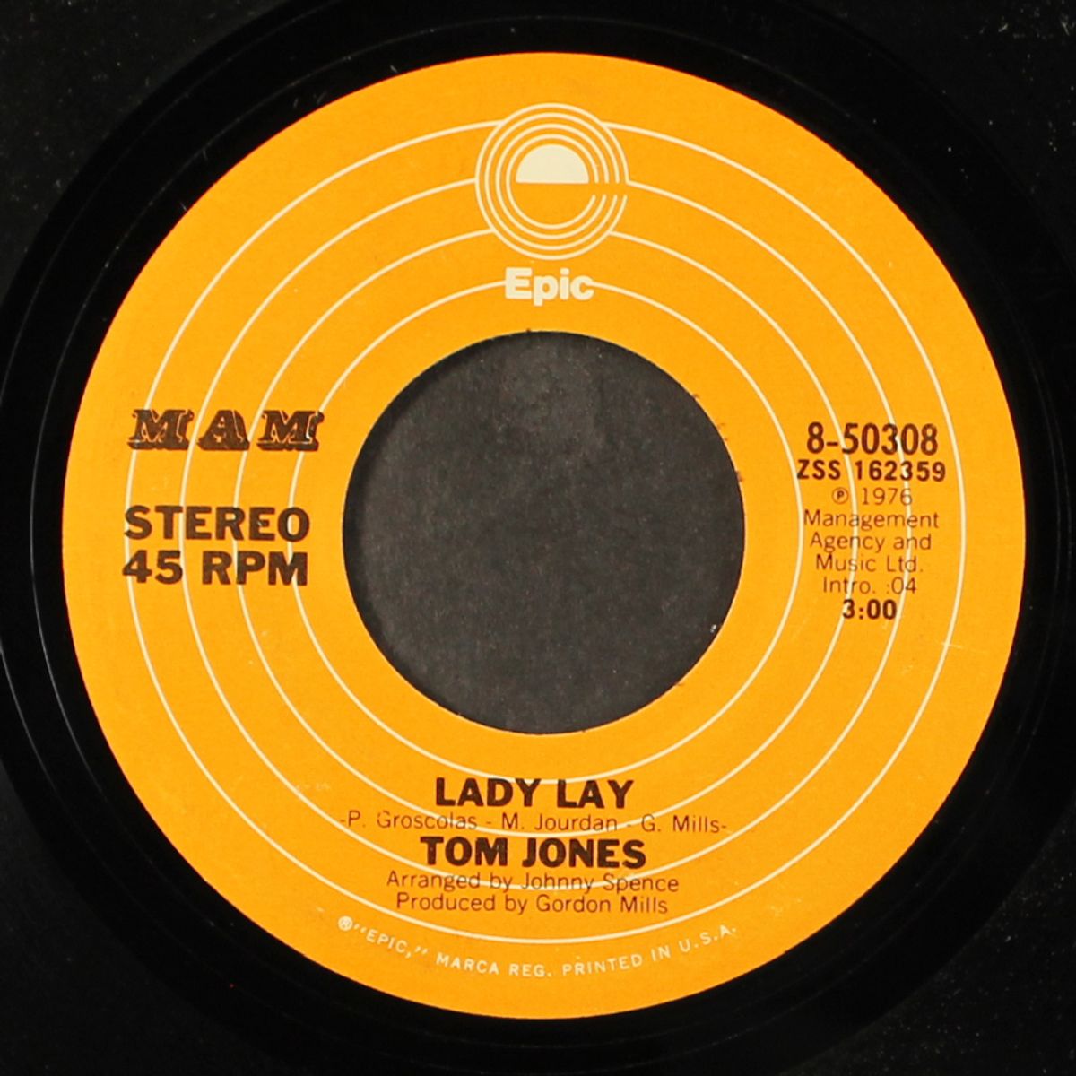say you'll stay until tomorrow / lady lay by TOM JONES