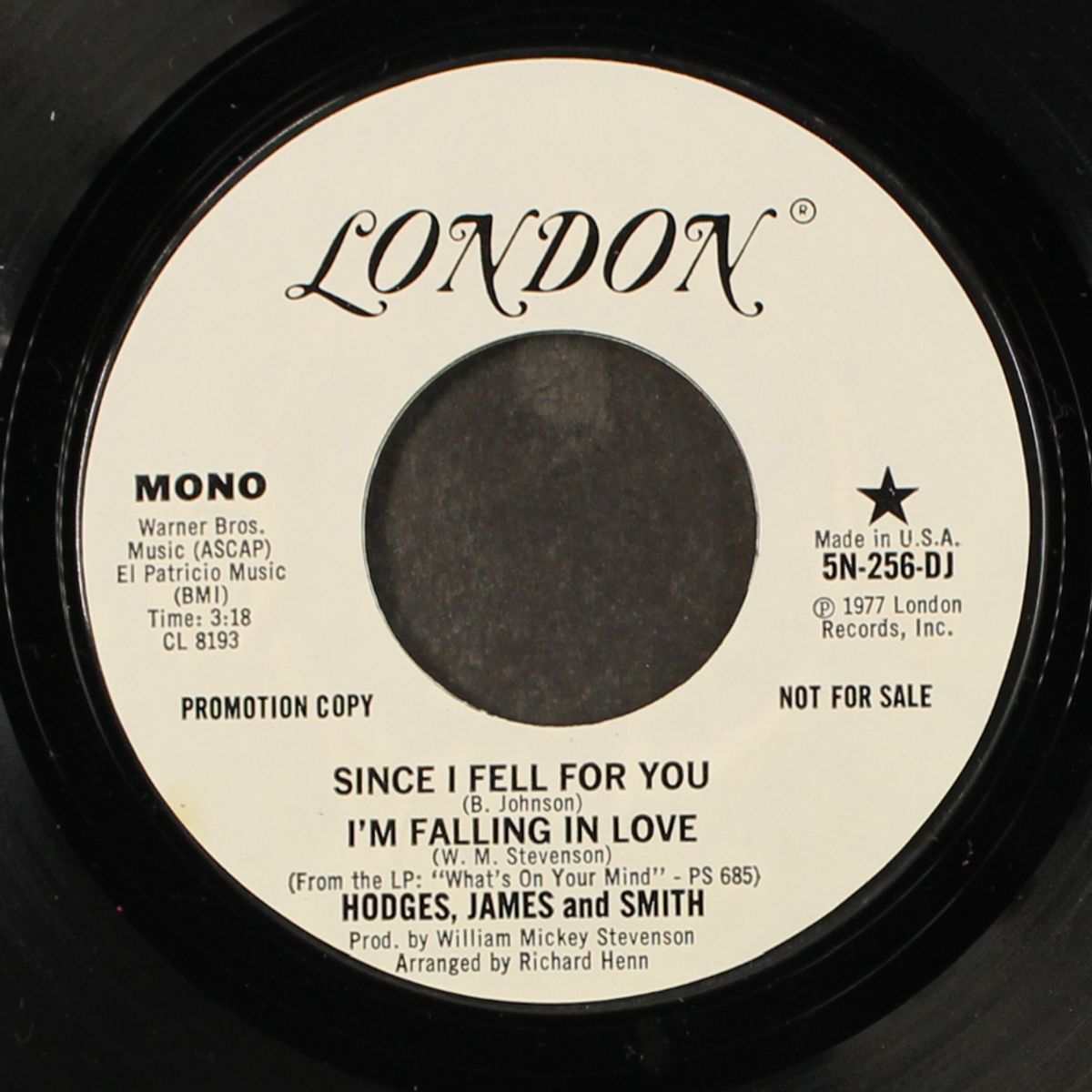 since i fell for you / i'm falling in love by HODGES, JAMES & SMITH