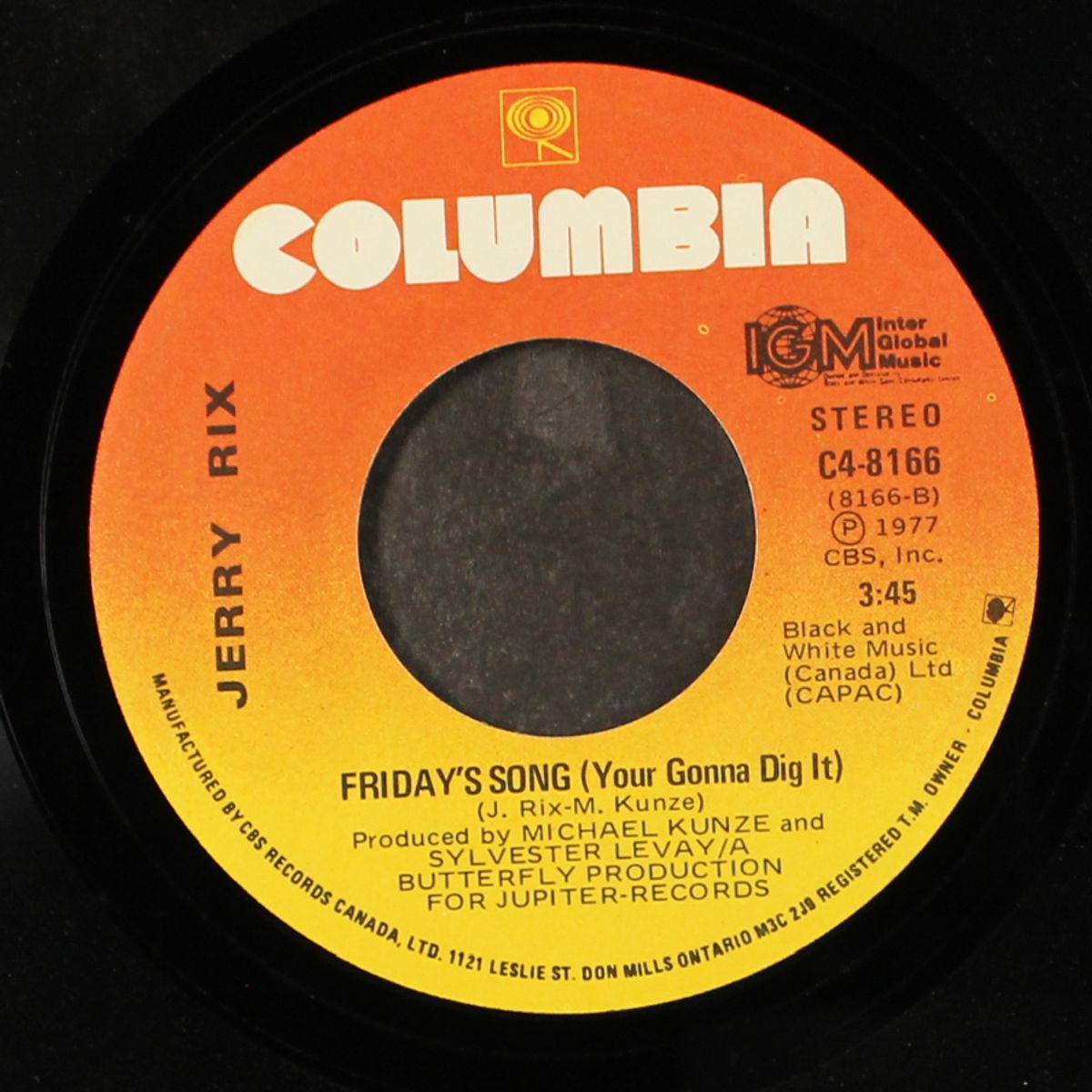 i wanna see you dance / friday's song (you're gonna dig it) by JERRY RIX