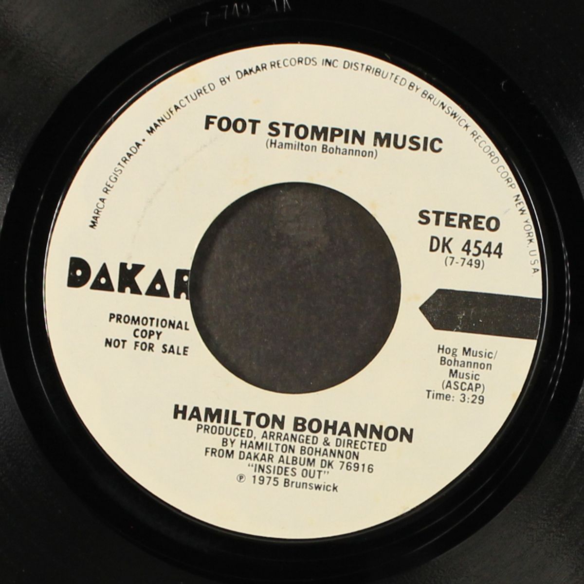 foot stompin' music / mono by HAMILTON BOHANNON