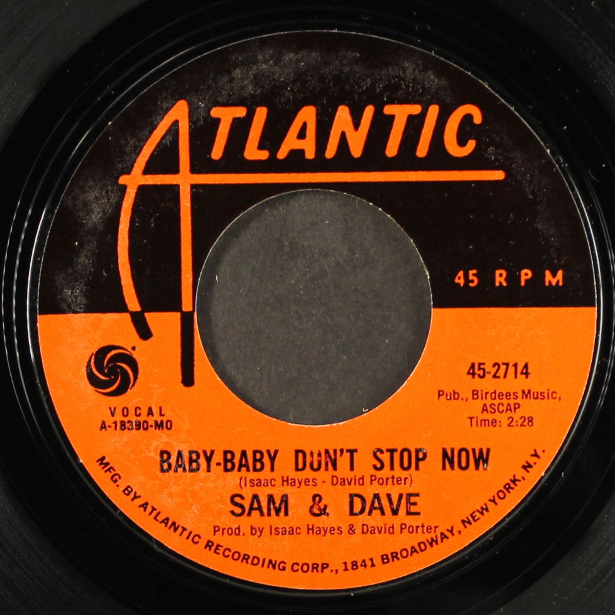 baby-baby don't stop now / i'm not an indian giver by SAM & DAVE