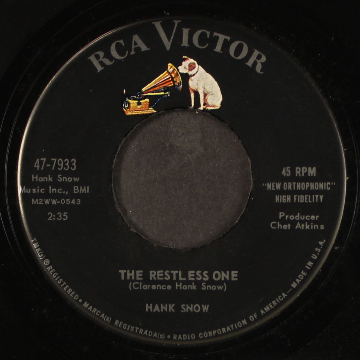 the restless one / i know by HANK SNOW