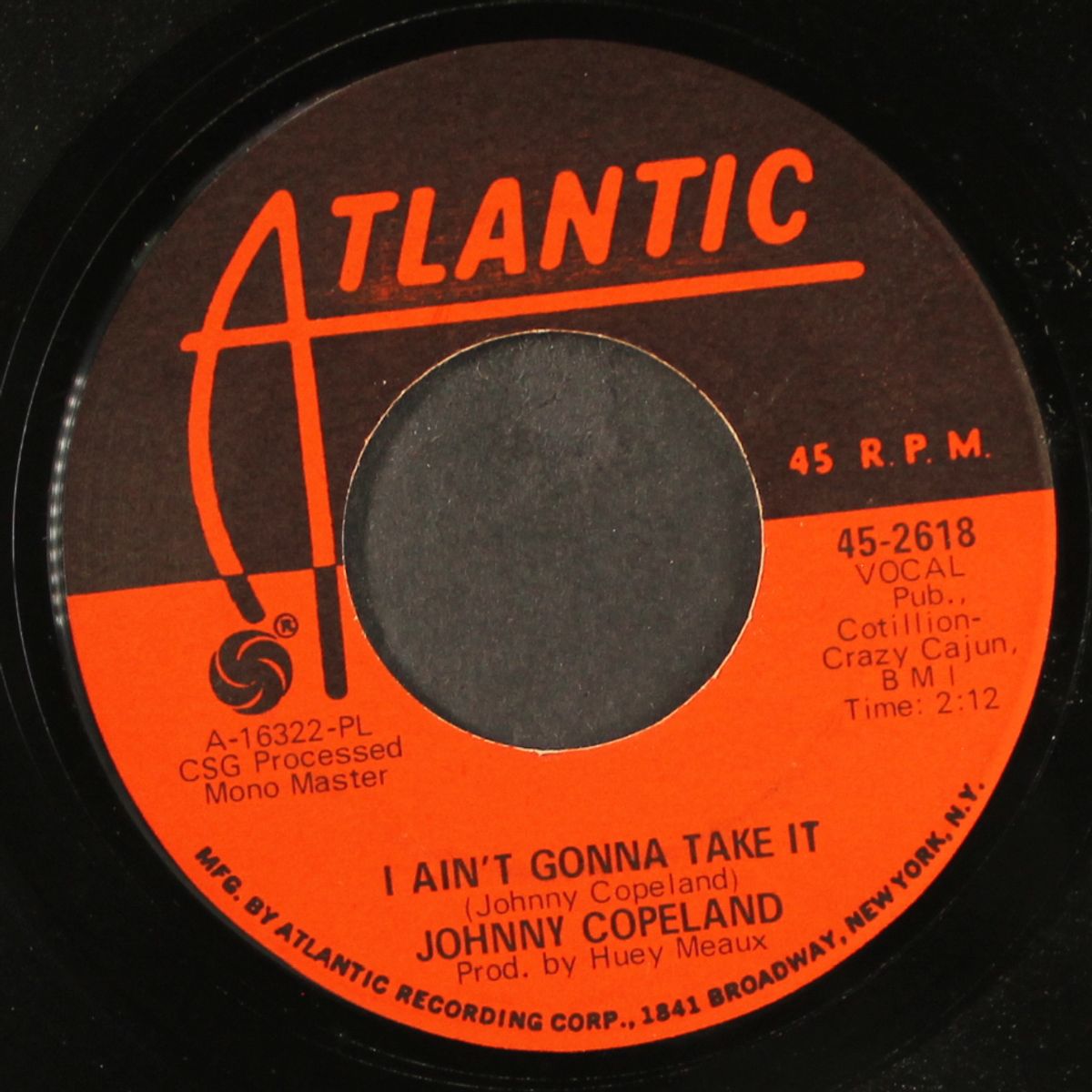 hurt, hurt, hurt / i ain't gonna take it by JOHNNY COPELAND