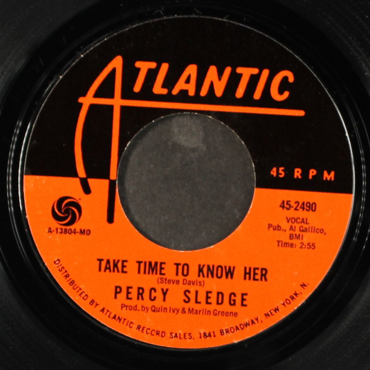 take time to know her / it's all wrong but it's alright by PERCY SLEDGE