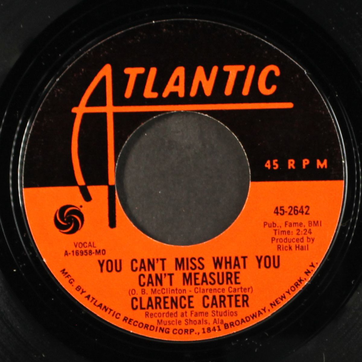the feeling is right / you can't miss what you can't measure by CLARENCE CARTER
