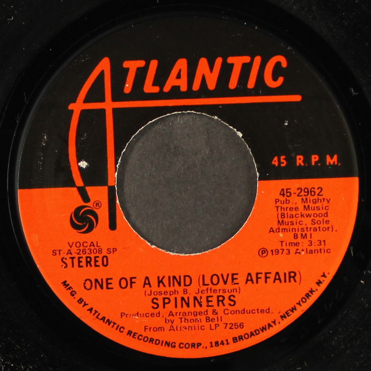 one of a kind (love affair) / don't let the green grass fool you by SPINNERS