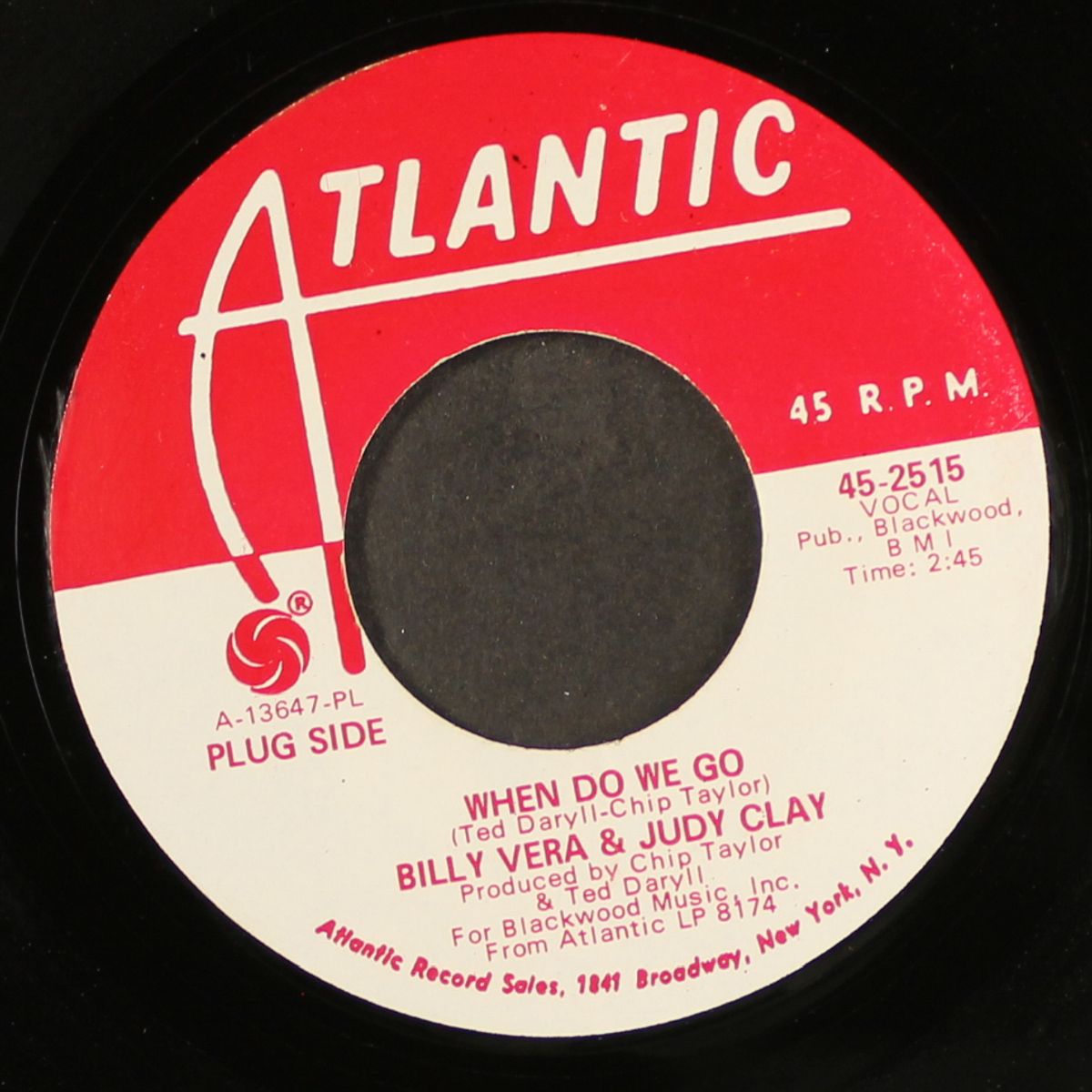 when do we go / ever since by BILLY VERA & JUDY CLAY