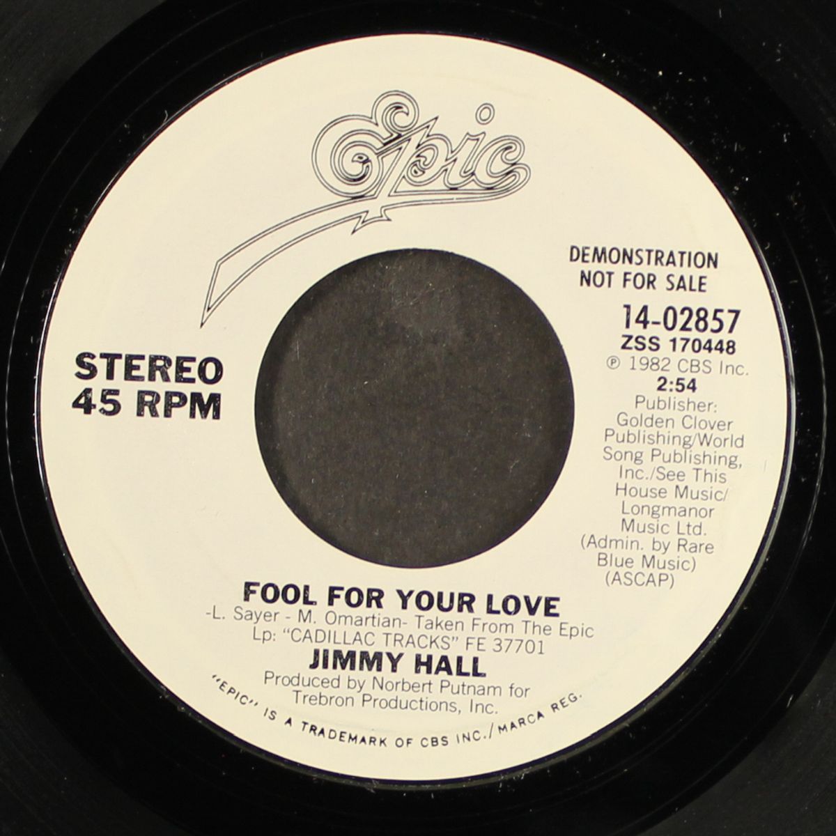 fool for your love / same by JIMMY HALL