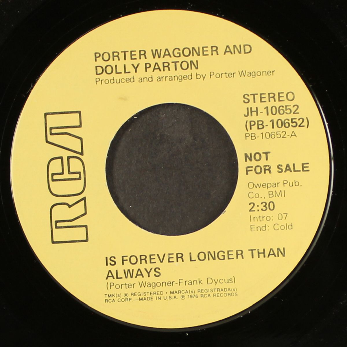 is forever longer than always by PORTER WAGONER & DOLLY PARTON