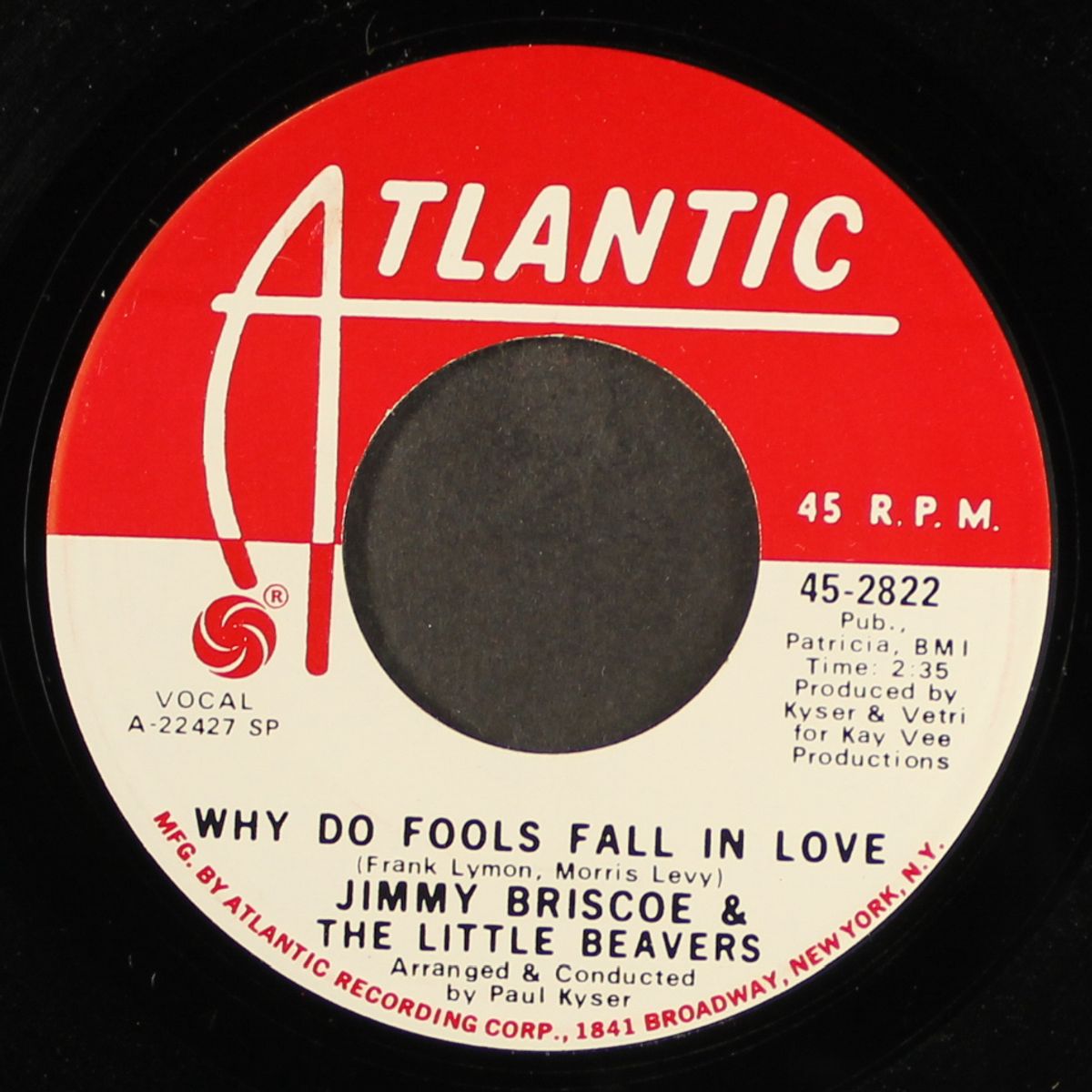 why do fools fall in love / same by JIMMY BRISCOE & LITTLE BEAVERS